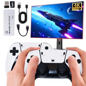 Wireless Retro Game Console, Retro Game Stick with Built-in 23 Emulators